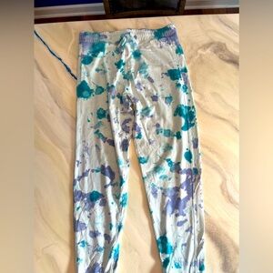 Large Pink Tye-Dye Sweatpants